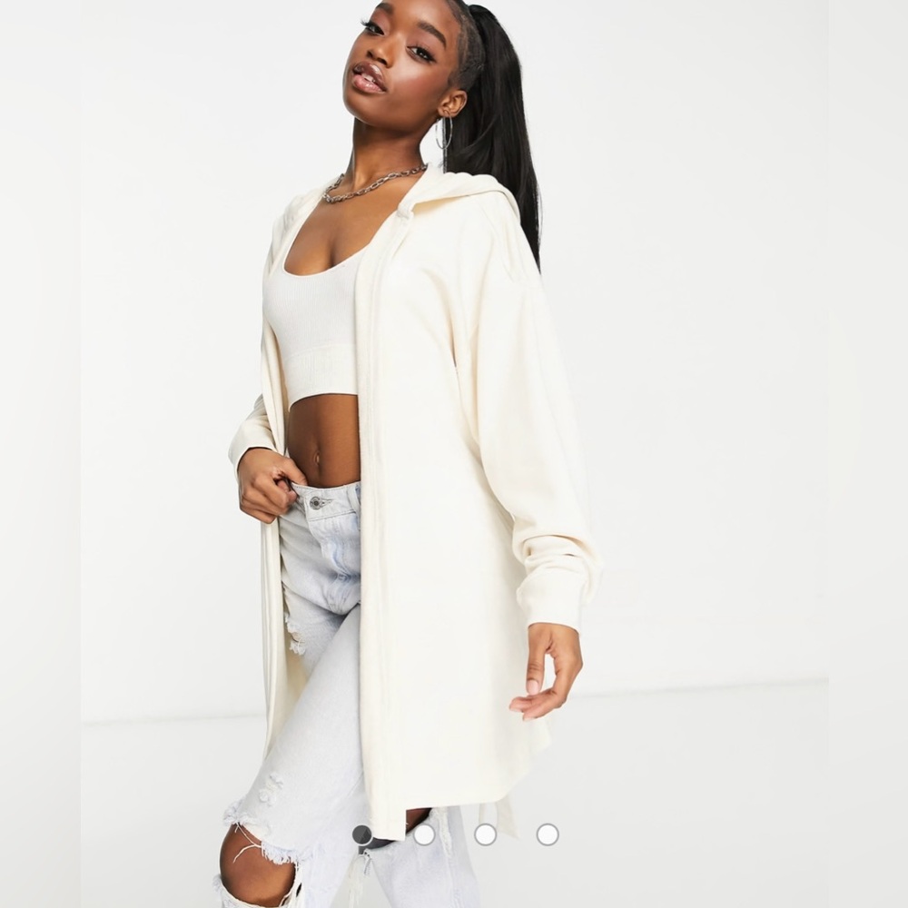ADIDAS Hooded Wrap Cardigan sz L